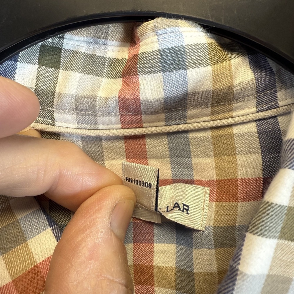 Peter‎ Millar Button Down Shirt Mens XL  Multi Gingham Check Lightweight Checked - Picture 9 of 9